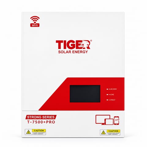 TIGER STRONG SERIES T7500+ PRO 6KW Hybrid Solar Inverter | 7000W PV Input | 48V Battery System